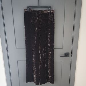 Ralph Lauren Brown Crushed Velvet Trousers SIZE 8